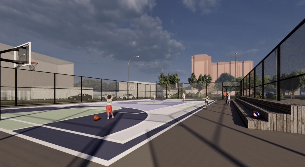 Sporta laukums Iļģuciemā (Cementa iela 10) - Sports field or court - visualization