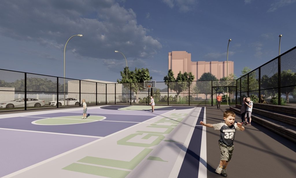 Sporta laukums Iļģuciemā (Cementa iela 10) - Sports field or court - visualization