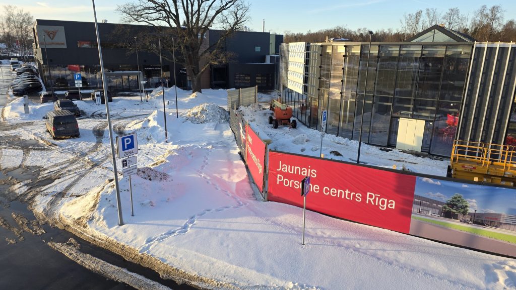 Autobrava dīlercentrs - Porsche autosalons (Kārļa Ulmaņa gatve 96) - Showroom / Service center - construction photos