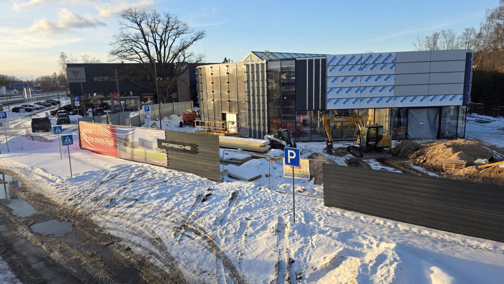 Autobrava dīlercentrs - Porsche autosalons (Kārļa Ulmaņa gatve 96) - Showroom / Service center - construction photos