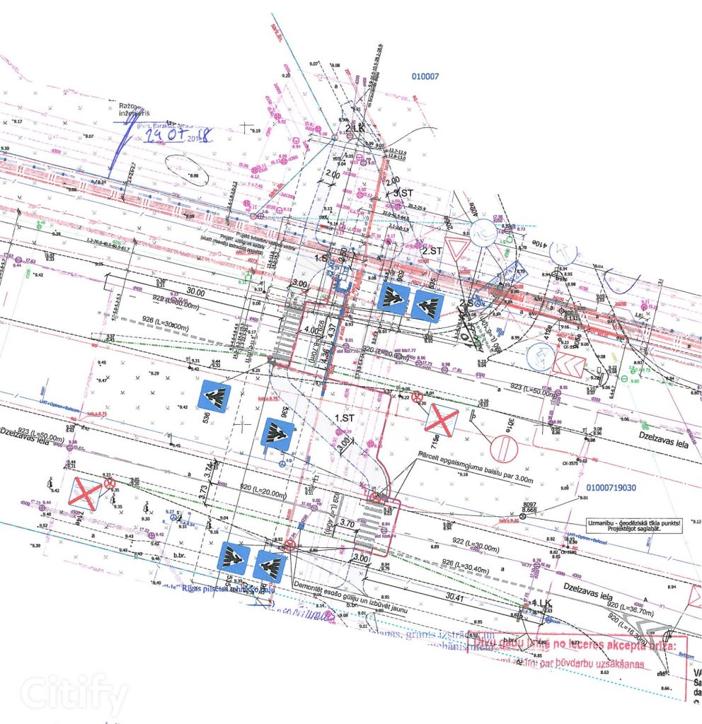 Regulējamas gājēju pārejas izbūve Dzelzavas ielā pie krustojuma ar Lielvārdes ielu (Dzelzavas iela 90B) - Pedestrian path - visualization