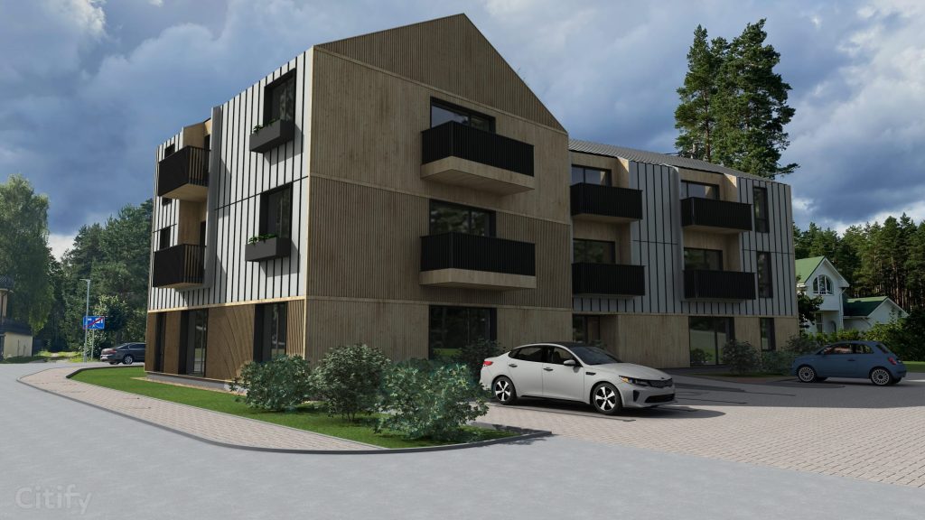 Līčukrasti - 4. kārta (Koknešu iela 1) - Multi apartment - visualization