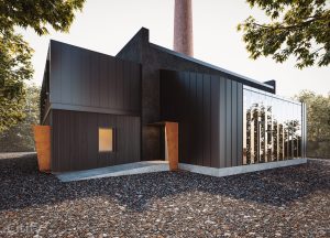 Katla mājas pārbūve – Magoņu ielā 9A vizualizācija