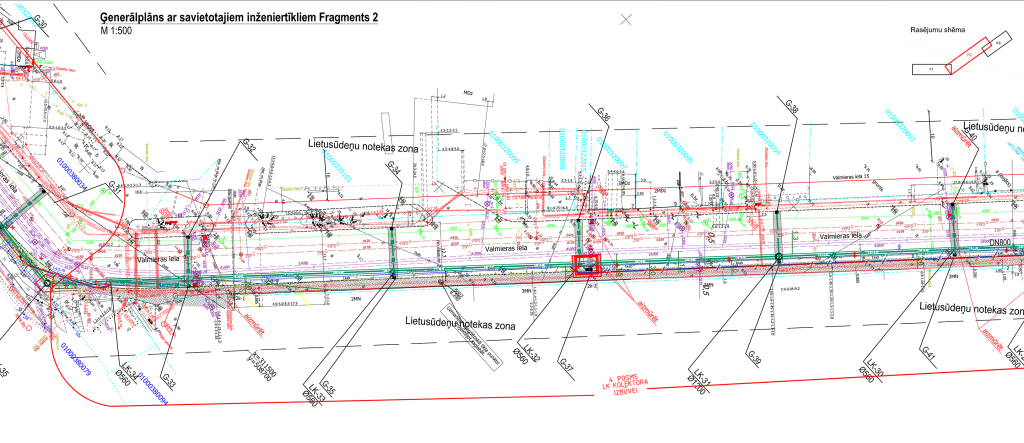 Pērnavas ielas lietus ūdens kanalizācijas kolektora izbūve līdz Lāčplēša ielai (Vagonu iela, Pērnavas iela, Matīsa iela, Satekles iela, Lāčplēša iela) - Street - visualization