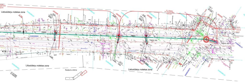 Pērnavas ielas lietus ūdens kanalizācijas kolektora izbūve līdz Lāčplēša ielai (Vagonu iela, Pērnavas iela, Matīsa iela, Satekles iela, Lāčplēša iela) - Street - visualization