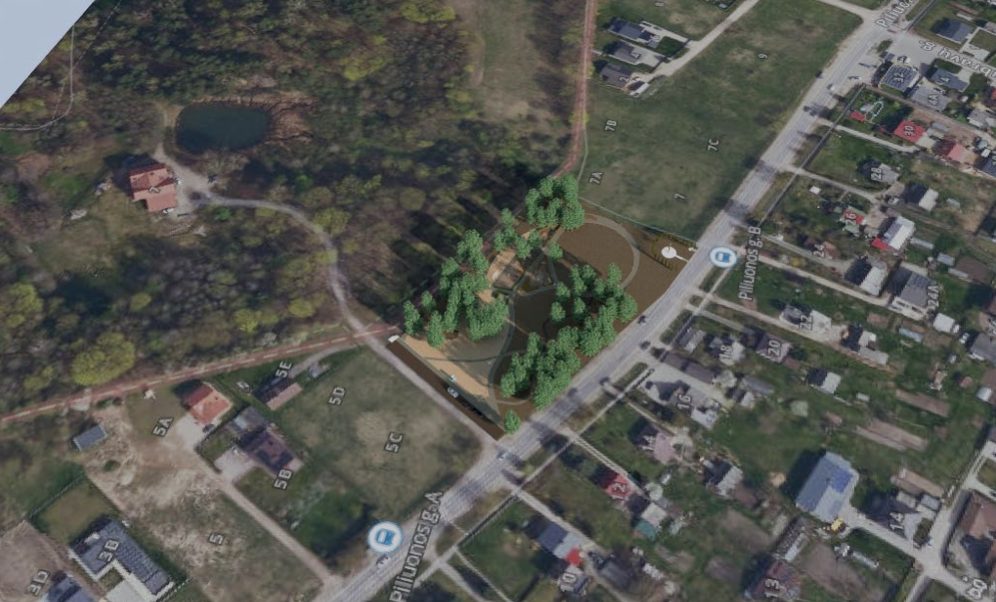Piliuonos gatvės parkas (Piliuonos g.) - Park - visualization
