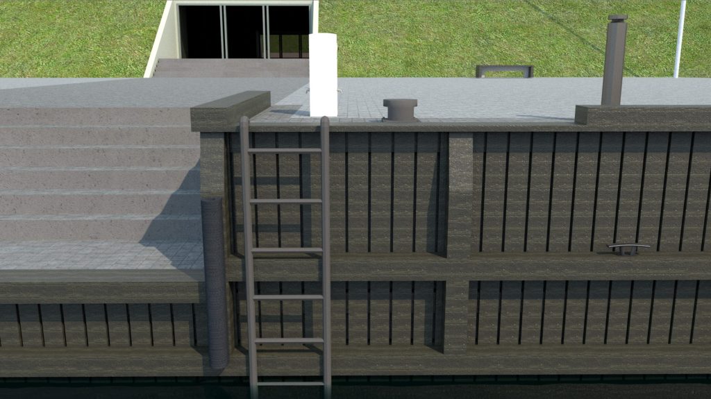 Prieplauka tarp Friedricho ir Karlo bastionų (Priešpilio g. 2) - Waterside - visualization