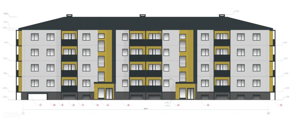 Ūbeļu nami - Ūbeļu iela 9 (Ūbeļu iela 9) - Multi apartment - visualization