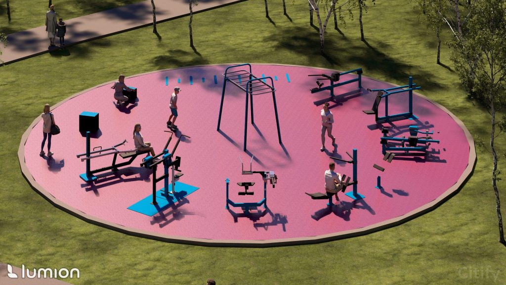 Pļavnieku parka sporta zona (Andreja Saharova iela 35) - Muud spordialad - visuaalne