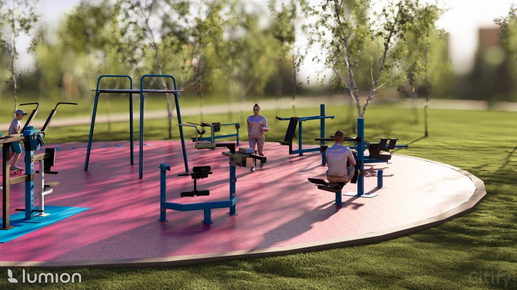 Pļavnieku parka sporta zona (Andreja Saharova iela 35) - Muud spordialad - visuaalne