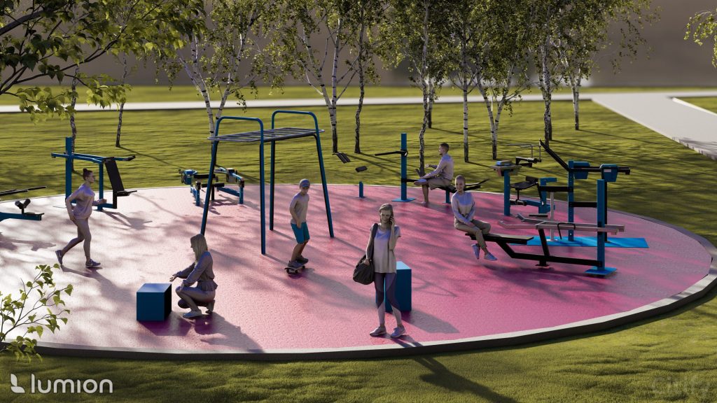 Pļavnieku parka sporta zona (Andreja Saharova iela 35) - Muud spordialad - visuaalne