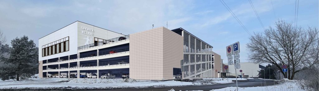 T/C "Akropole Alfa" - D auto stāvvietas pārbūve (Brīvības gatvē 372) - Fitnesa centrs, Autostāvvieta - vizualizācija