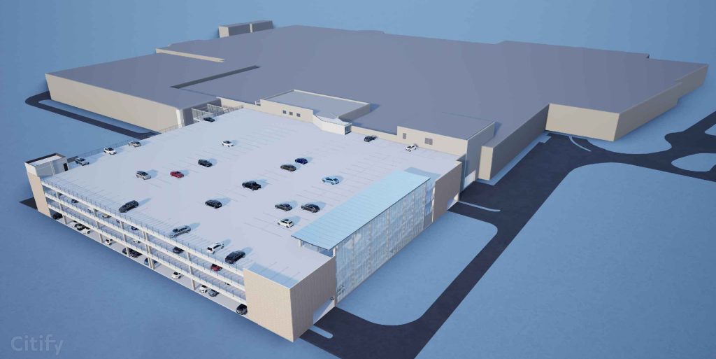 T/C "Akropole Alfa" - D auto stāvvietas pārbūve (Brīvības gatvē 372) - Fitnesa centrs, Autostāvvieta - vizualizācija