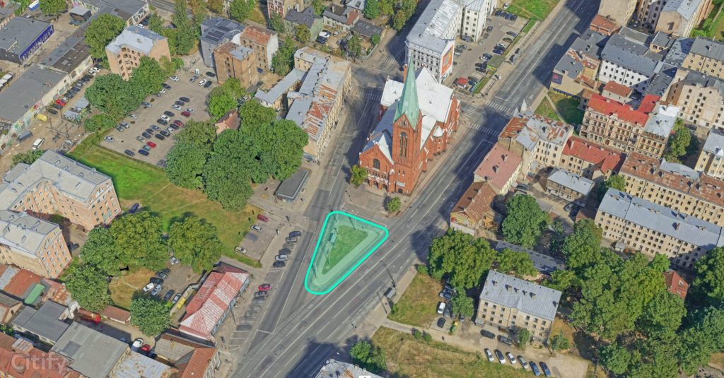 Sv. Ģertrūdes baznīcas laukums (Brīvības iela 119) - Square - visualization