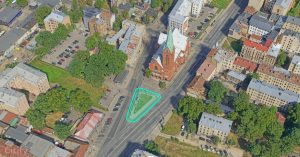 Sv. Ģertrūdes baznīcas laukums visuaalne