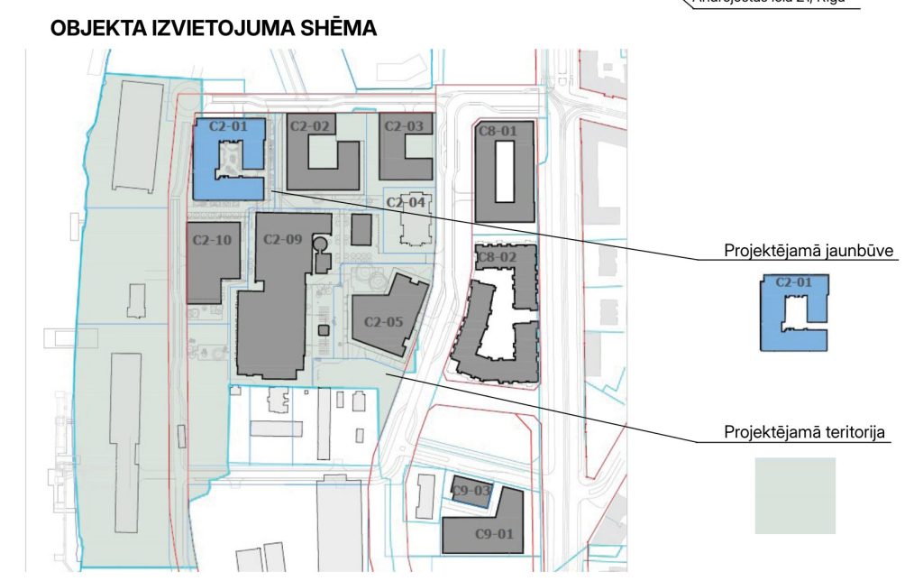 Riga Waterfront - "C9-03" ēka (Eksporta iela 9A) - Daudzdzīvokļu nams - vizualizācija