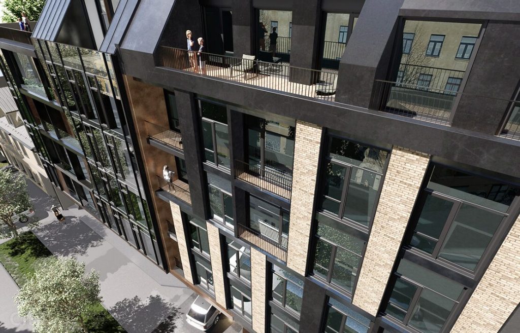 Ģertrūdes Avoti - Ģertrūdes iela 131 - Fasādes māja (Ģertrūdes iela 131) - Daugiabutis, Kita komercija - vizualizacija