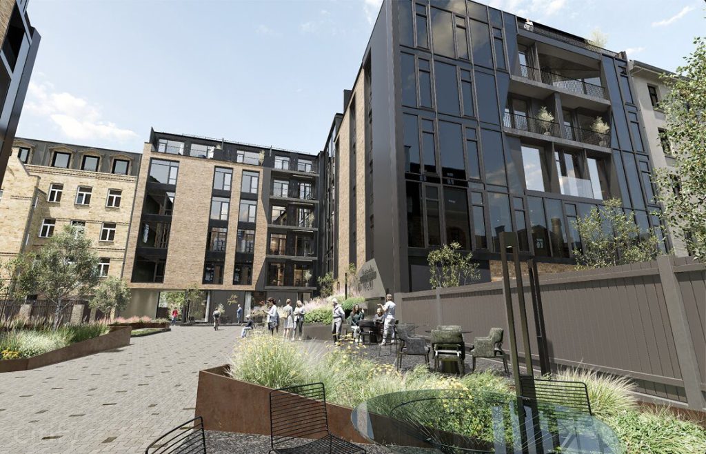 Ģertrūdes Avoti - Ģertrūdes iela 131 - Fasādes māja (Ģertrūdes iela 131) - Daugiabutis, Kita komercija - vizualizacija