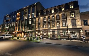 Ģertrūdes Avoti – Ģertrūdes iela 131 – Fasādes māja visuaalne