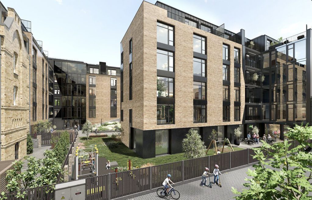 Ģertrūdes Avoti - Ģertrūdes iela 131 - Fasādes māja (Ģertrūdes iela 131) - Daugiabutis, Kita komercija - vizualizacija