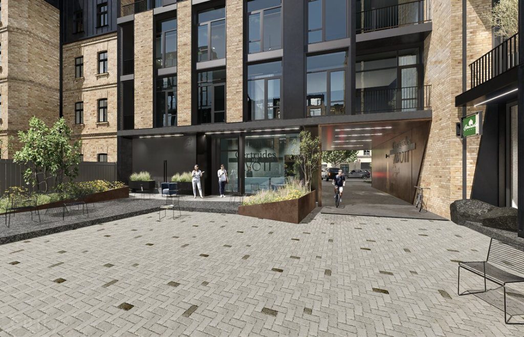 Ģertrūdes Avoti - Ģertrūdes iela 131 - Fasādes māja (Ģertrūdes iela 131) - Daugiabutis, Kita komercija - vizualizacija