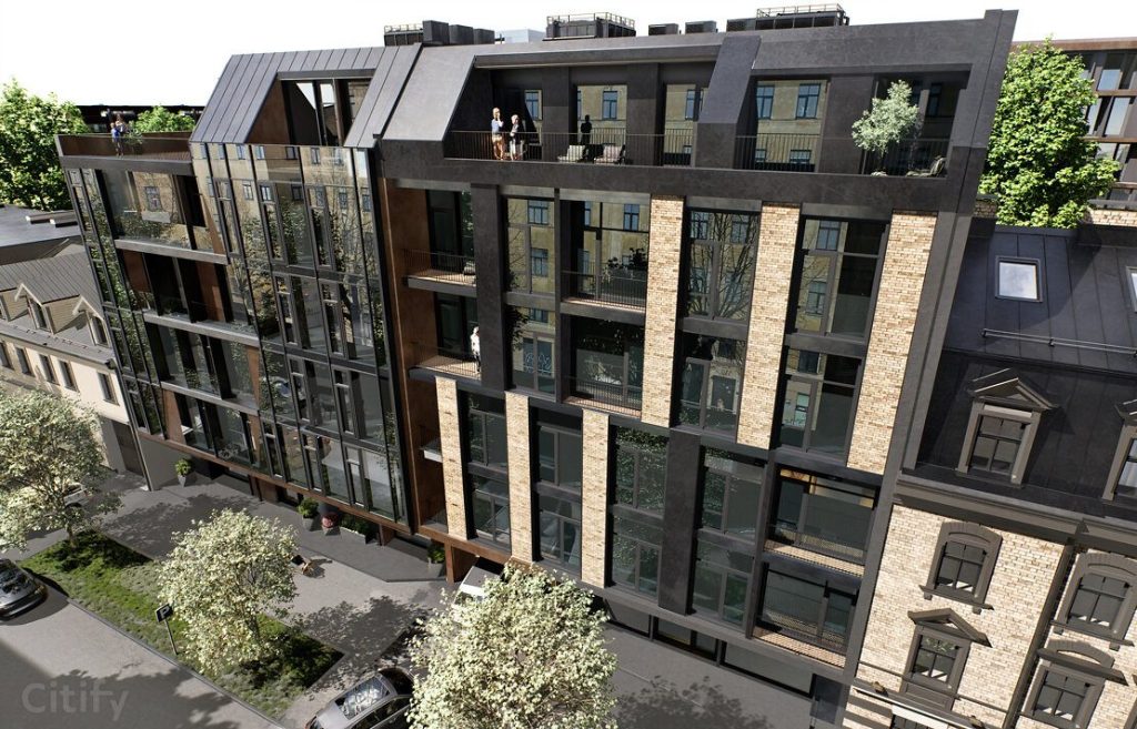 Ģertrūdes Avoti - Ģertrūdes iela 131 - Fasādes māja (Ģertrūdes iela 131) - Daugiabutis, Kita komercija - vizualizacija