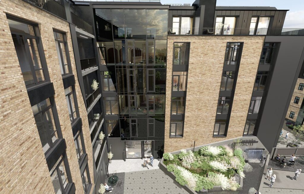 Ģertrūdes Avoti - Ģertrūdes iela 131 - Fasādes māja (Ģertrūdes iela 131) - Daugiabutis, Kita komercija - vizualizacija