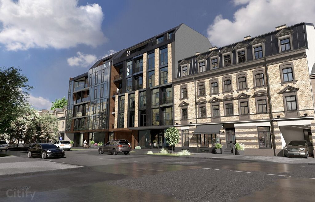 Ģertrūdes Avoti - Ģertrūdes iela 131 - Fasādes māja (Ģertrūdes iela 131) - Daugiabutis, Kita komercija - vizualizacija