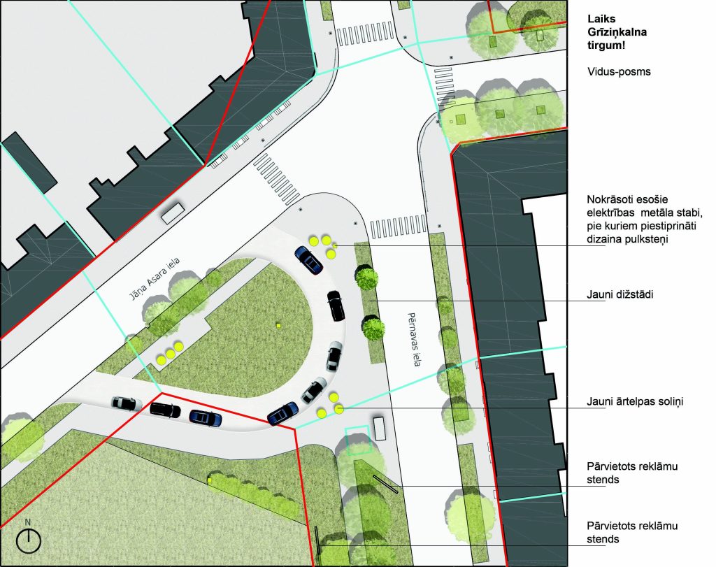 Grīziņkalna tirgus laukums (Jāņa Asara iela) - Väljak - visuaalne