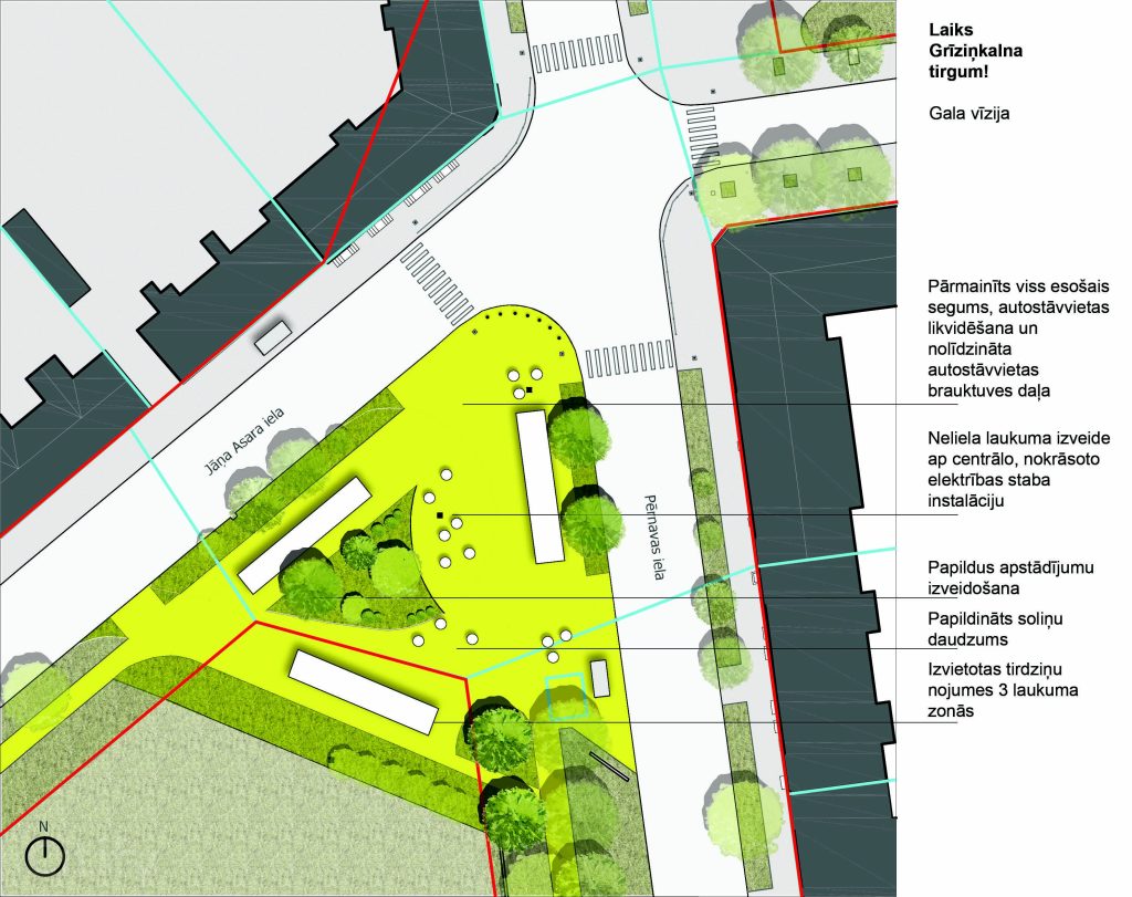 Grīziņkalna tirgus laukums (Jāņa Asara iela) - Väljak - visuaalne