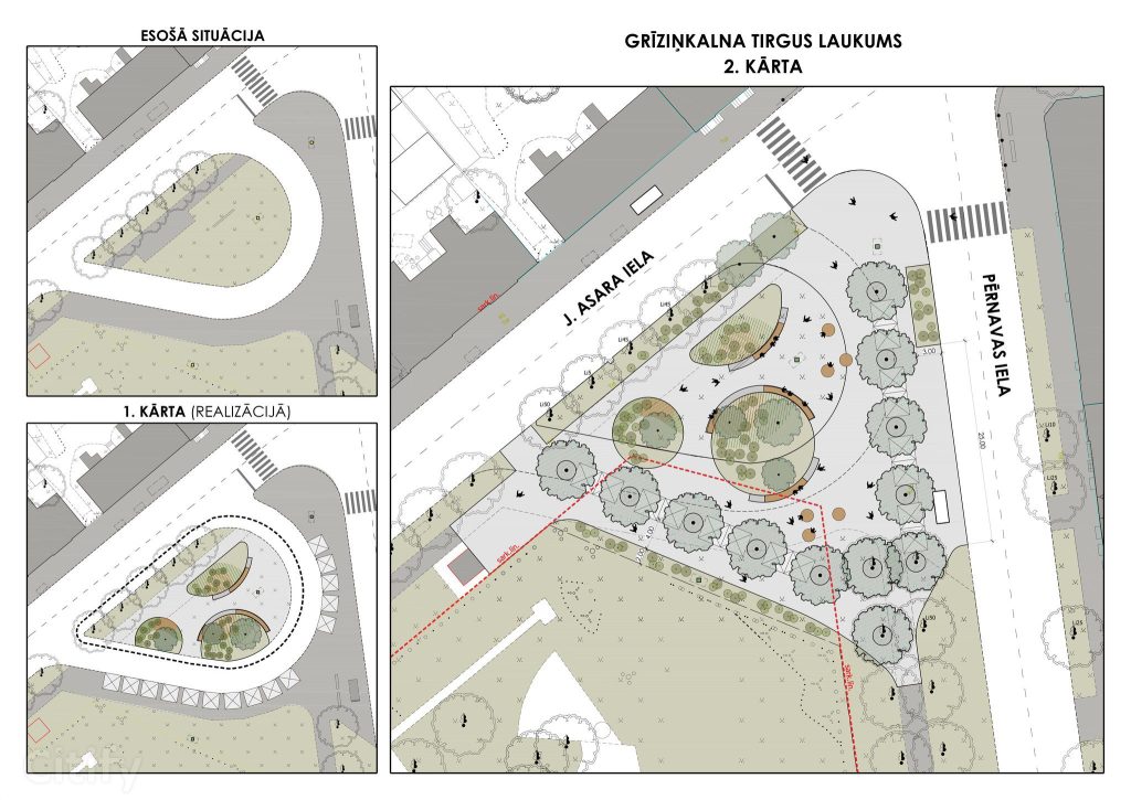 Grīziņkalna tirgus laukums (Jāņa Asara iela) - Väljak - visuaalne