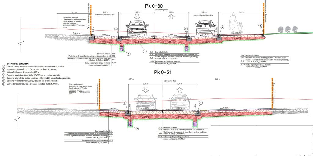 Juodkrantės g. atkarpa tarp M. Mažvydo g. ir Pilaitės pr. (Juodkrantės g.) - Gatvė - vizualizacija