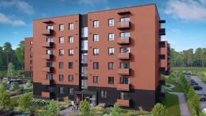 Valterciems – 2. kārta, 4. ēka – Ēvalda Valtera iela 44C vizualizācija