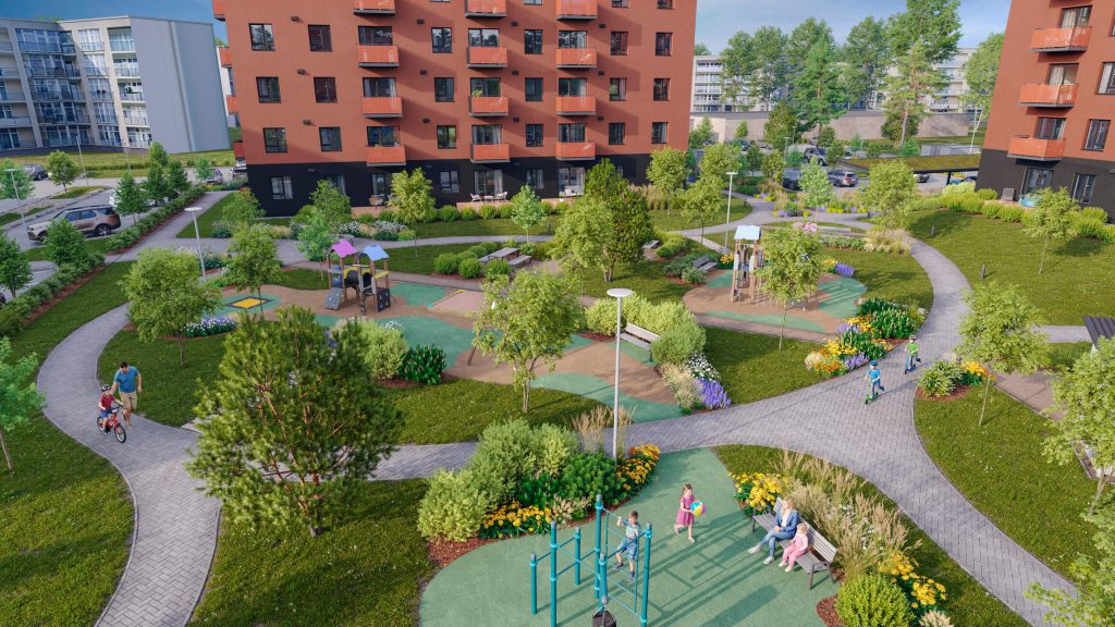 Valterciems - 2. kārta, 6. ēka - Ēvalda Valtera iela 44E (Ēvalda Valtera iela 44E) - Multi apartment - visualization