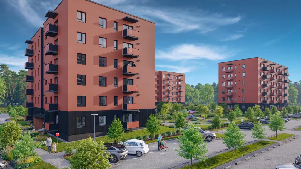 Valterciems - 2. kārta, 4. ēka - Ēvalda Valtera iela 44C (Ēvalda Valtera iela 44C) - Daugiabutis - vizualizacija