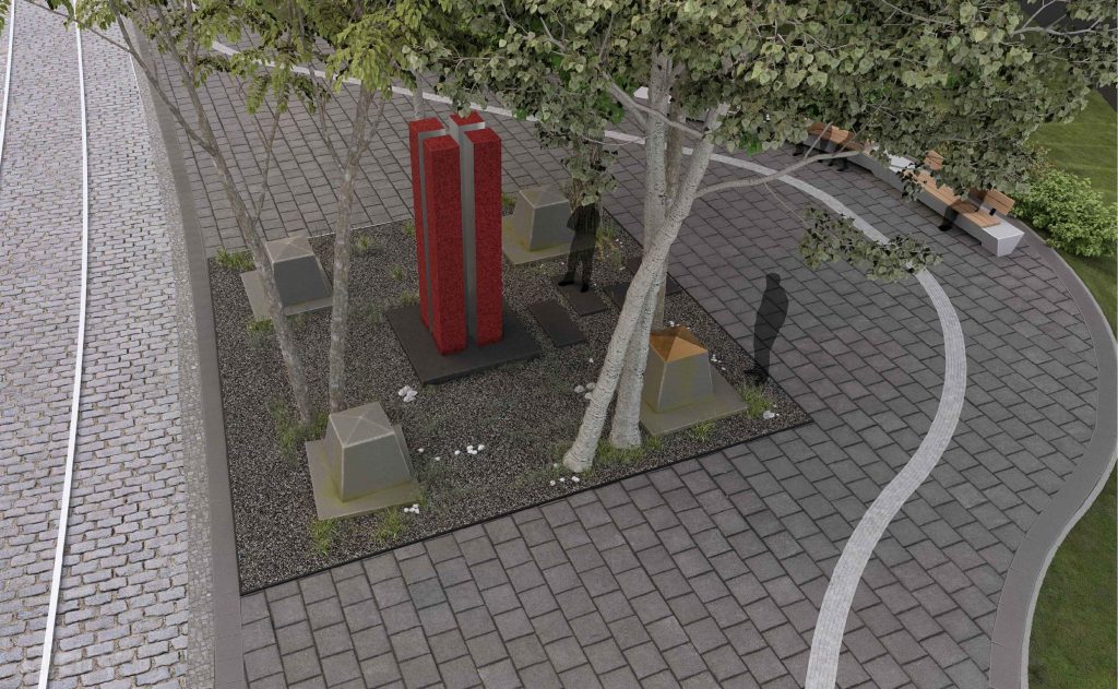 “Svešo varai spītējot” piemineklis ( Radio iela 1A) - Citas kultūras - vizualizācija