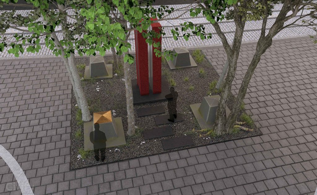 “Svešo varai spītējot” piemineklis ( Radio iela 1A) - Citas kultūras - vizualizācija