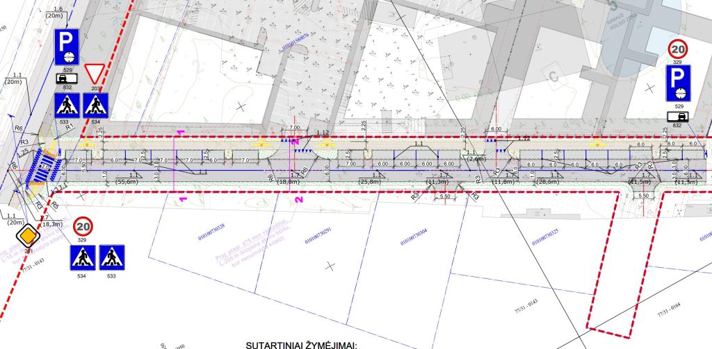 Serbų g. atkarpa ties Gurių g. 129 (Serbų g.) - Street - visualization