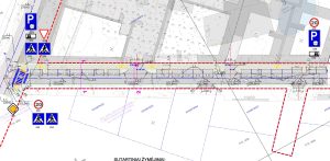 Serbų g. atkarpa ties Gurių g. 129 vizualizacija