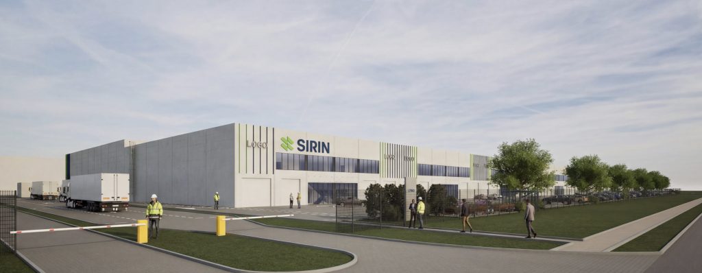 SIRIN sandėliai 1 etapas KLEZ 7 (Gamybos g. 11) - Noliktava / Izplatīšanas centrs - vizualizācija