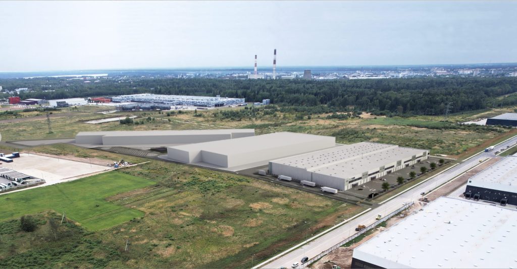 SIRIN sandėliai 1 etapas KLEZ 7 (Gamybos g. 11) - Noliktava / Izplatīšanas centrs - vizualizācija