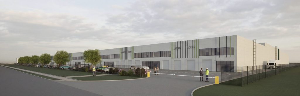 SIRIN sandėliai 1 etapas KLEZ 7 (Gamybos g. 11) - Noliktava / Izplatīšanas centrs - vizualizācija