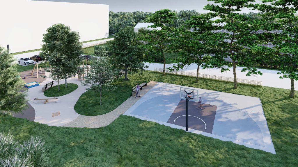 Rotaļu un sporta laukums Purvciemā, Stirnu ielā (Stirnu iela 55) - Citi sporta veidi, Laukums - vizualizācija