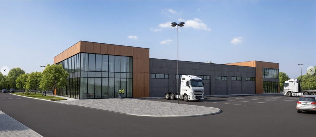 Tribalės g. 4 (Tribalės g. 4) - Autosalons / Auto apkalpošanas centrs - vizualizācija