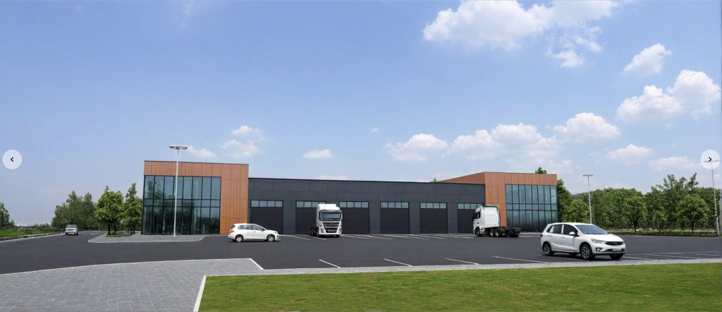 Tribalės g. 4 (Tribalės g. 4) - Autosalons / Auto apkalpošanas centrs - vizualizācija