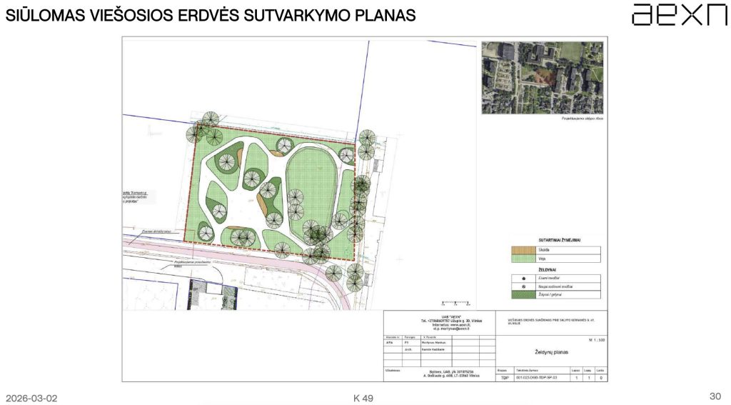 Viešoji erdvė ties Kernavės g. 51 (Kernavės g.) - Väljak - visuaalne
