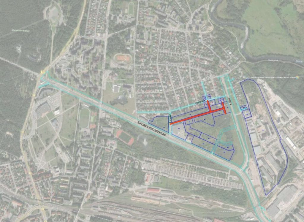 Vilkijos gatvės tiesimas (Vilkijos g.) - Street - visualization