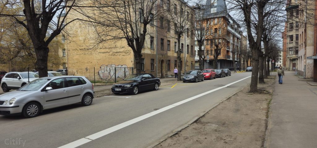 Velosipēdu ceļš Zvaigžņu ielā (Zvaigžņu ielā) - Dviračių takas - statybų nuotraukos