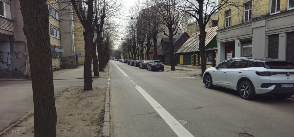 Velosipēdu ceļš Zvaigžņu ielā (Zvaigžņu ielā) - Dviračių takas - statybų nuotraukos