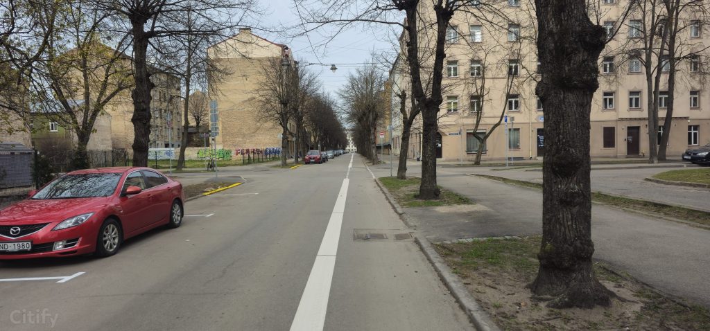 Velosipēdu ceļš Zvaigžņu ielā (Zvaigžņu ielā) - Dviračių takas - statybų nuotraukos